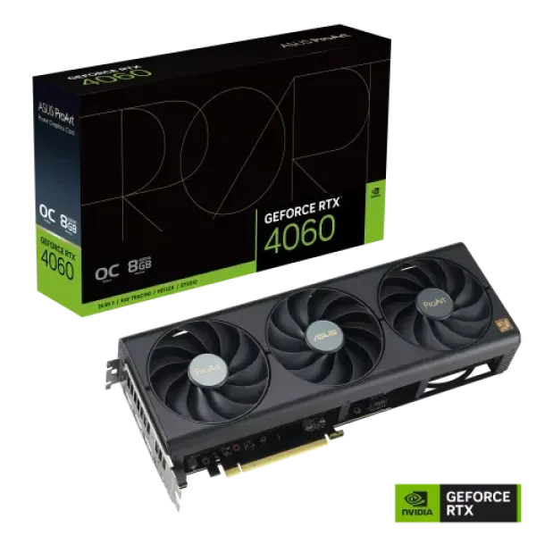 ASUS ProArt GeForce RTX 4060 OC Edition 8GB GDDR6 Graphics Card